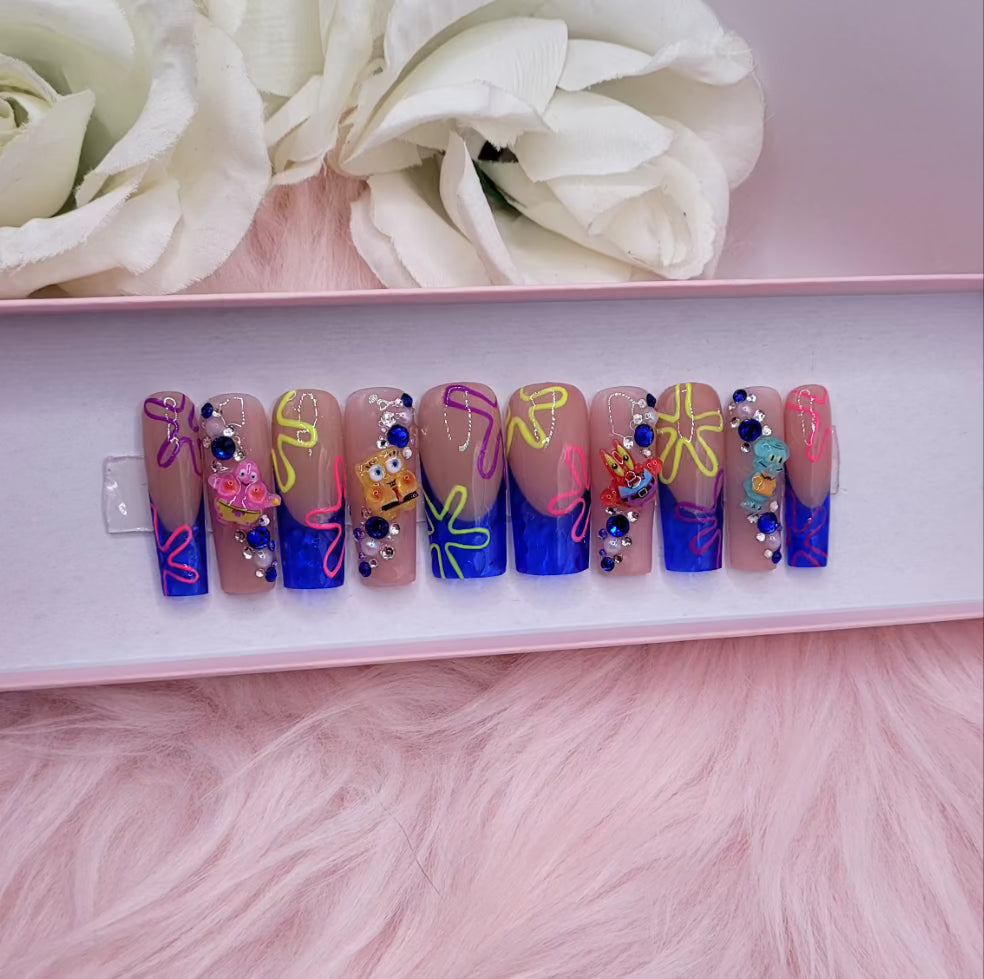 Get trendy with Spongebob Crew -  available at Kiss My Polish.