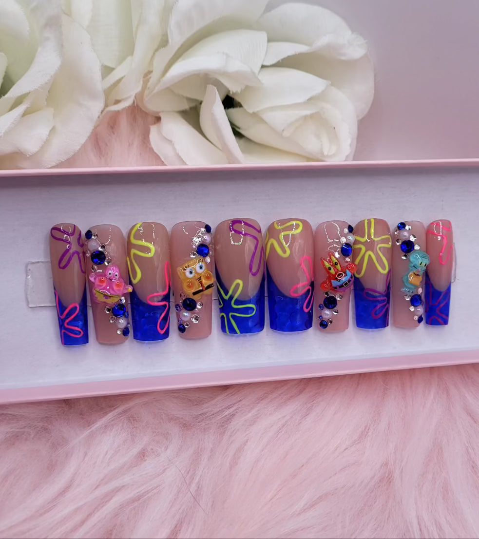 Get trendy with Spongebob Crew -  available at Kiss My Polish.