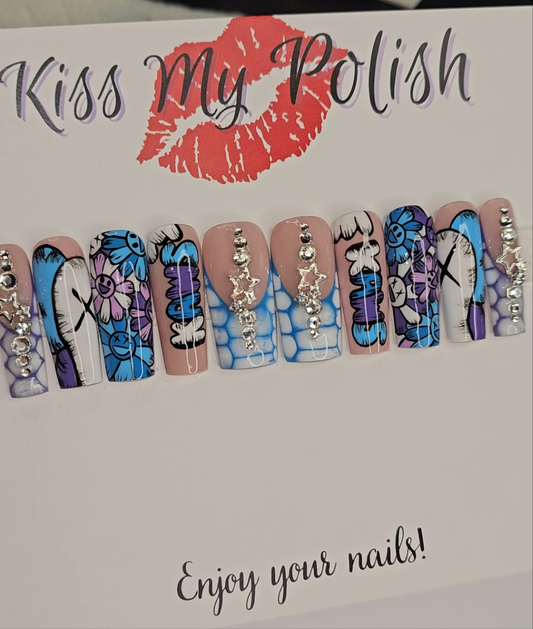 Get trendy with Kaws(RTS) -  available at Kiss My Polish.