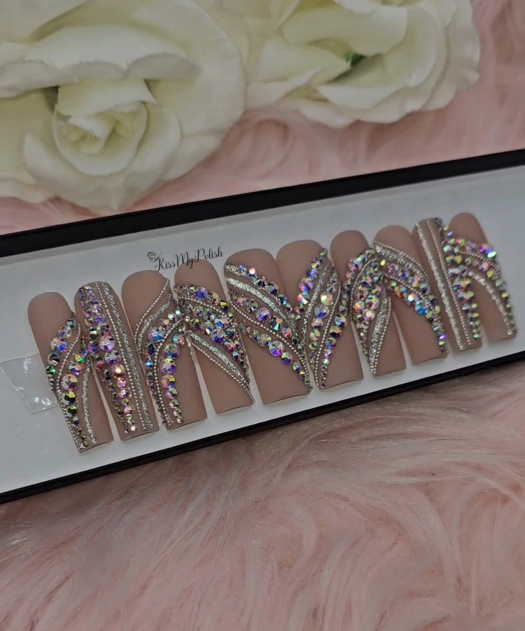 Get trendy with Palace Bling - press on nails available at Kiss My Polish.