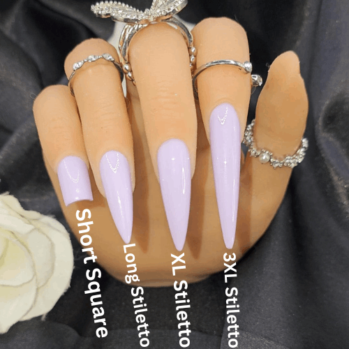 Get trendy with Nail Size Kits/Shapes & Lengths - press on nails available at Kiss My Polish.