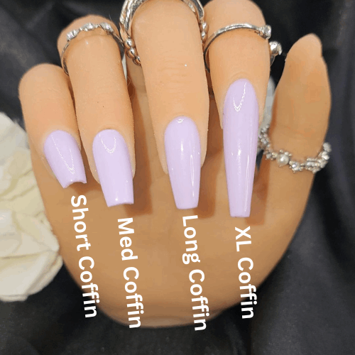 Get trendy with Nail Size Kits/Shapes & Lengths - press on nails available at Kiss My Polish.