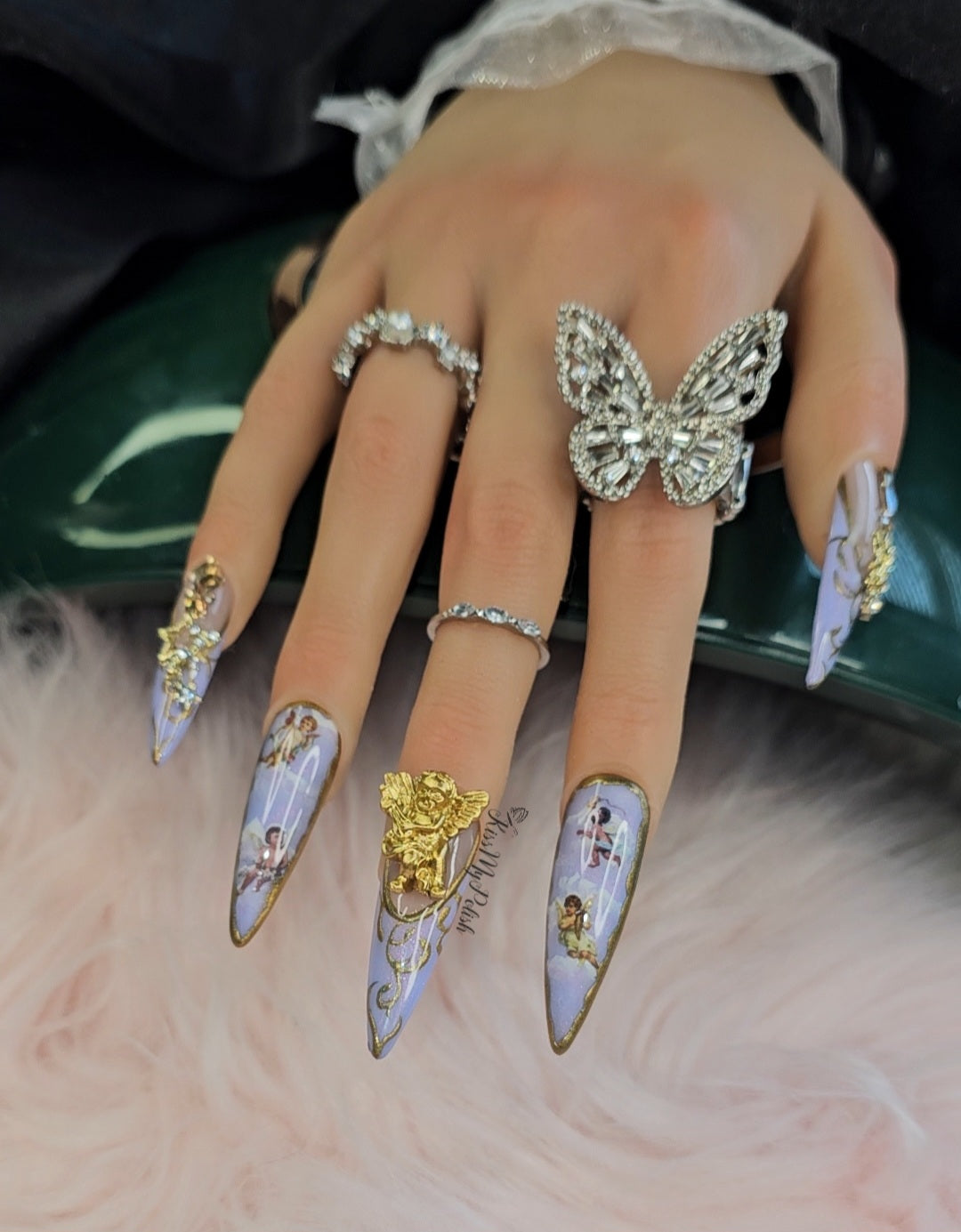 Angel press on nails