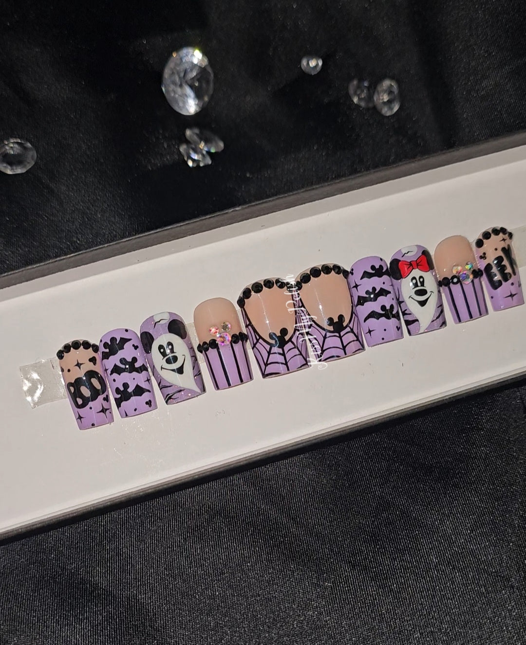 Get trendy with Spooky Cute - press on nails available at Kiss My Polish.