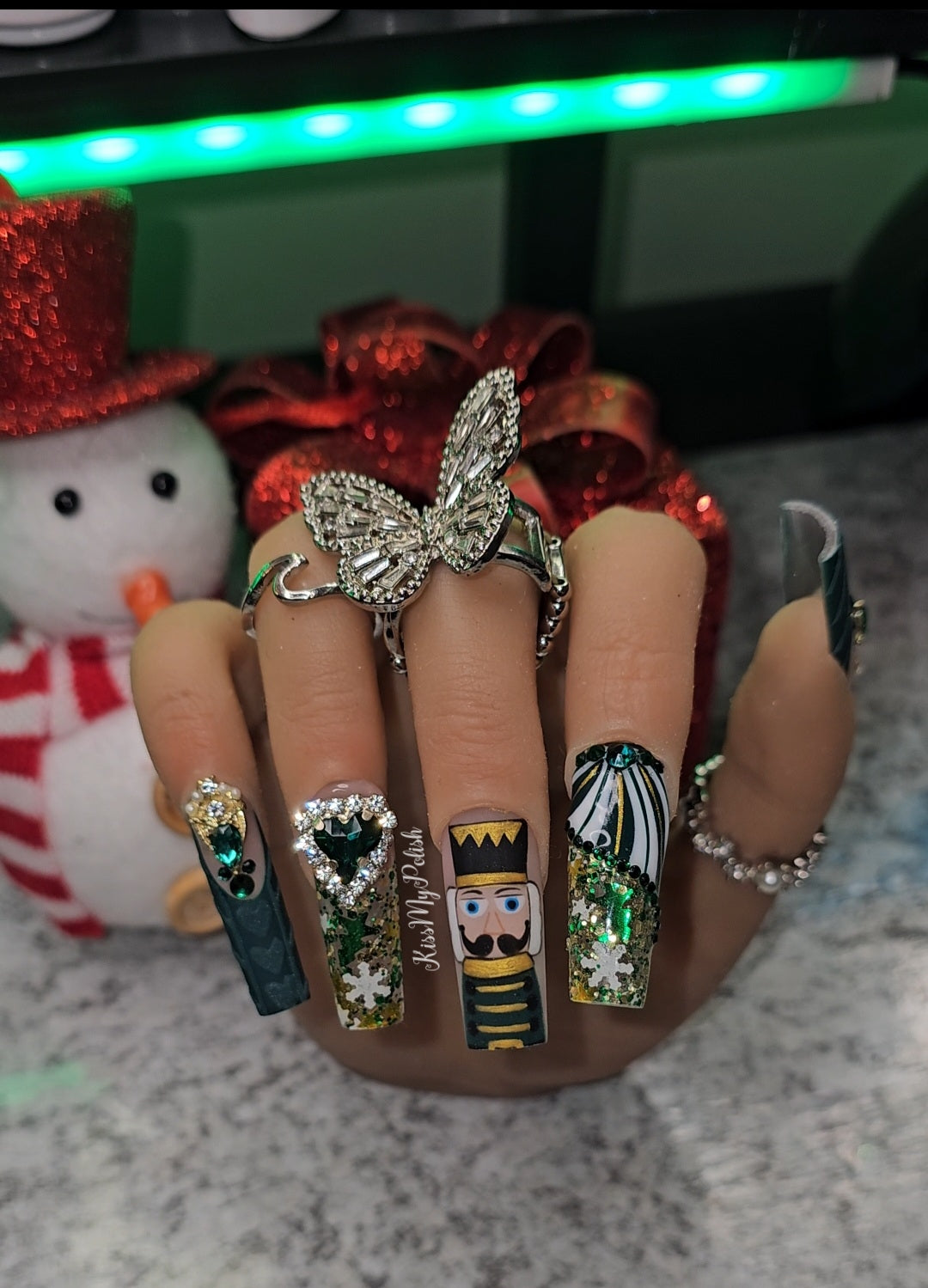 Get trendy with Nutcracker - press on nails available at Kiss My Polish.