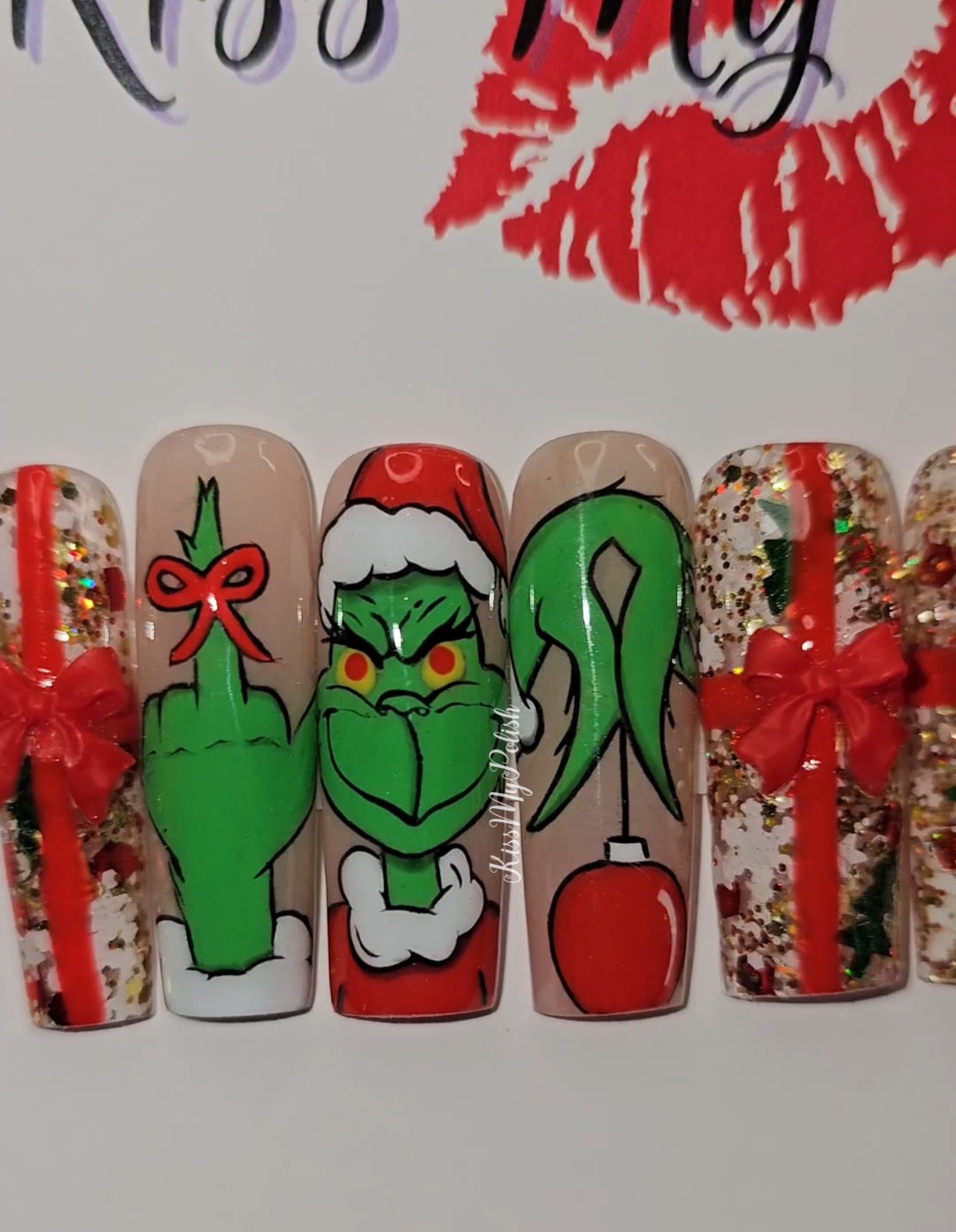 Get trendy with Whoville - press on nails available at Kiss My Polish.