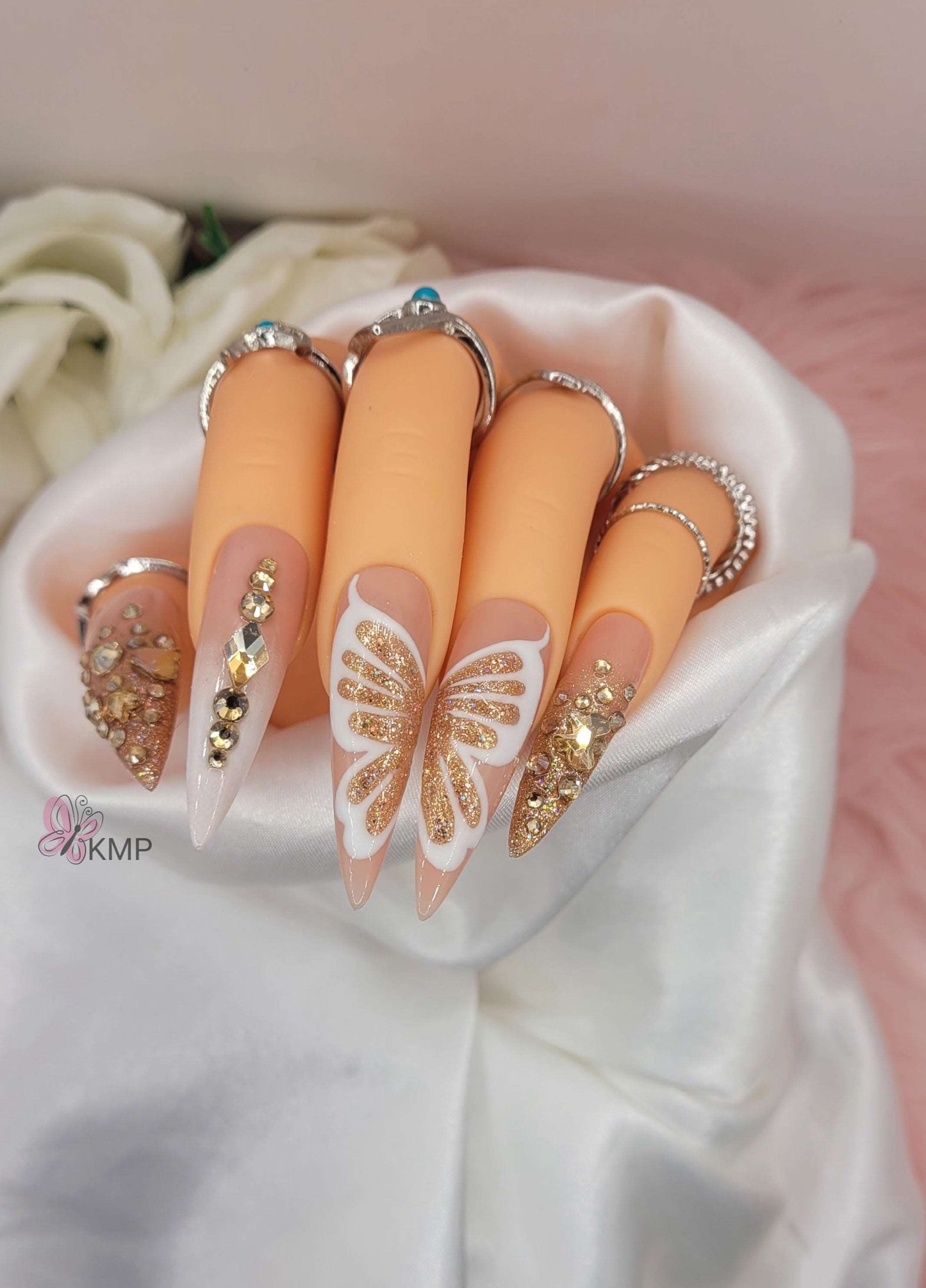 Get trendy with Gold Butterfly -  available at Kiss My Polish.