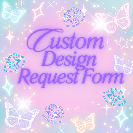 Get trendy with Custom Design Request - press on nails available at Kiss My Polish.