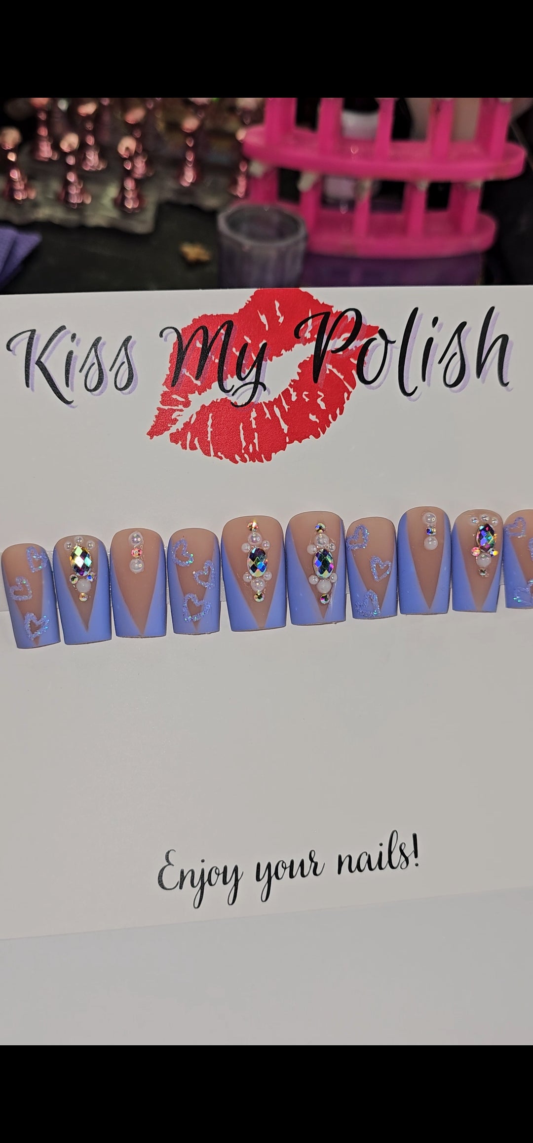 Get trendy with Purple Love(RTS) -  available at Kiss My Polish.