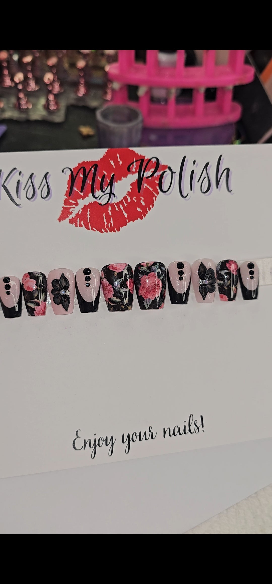 Get trendy with Black Glamour(RTS) -  available at Kiss My Polish.