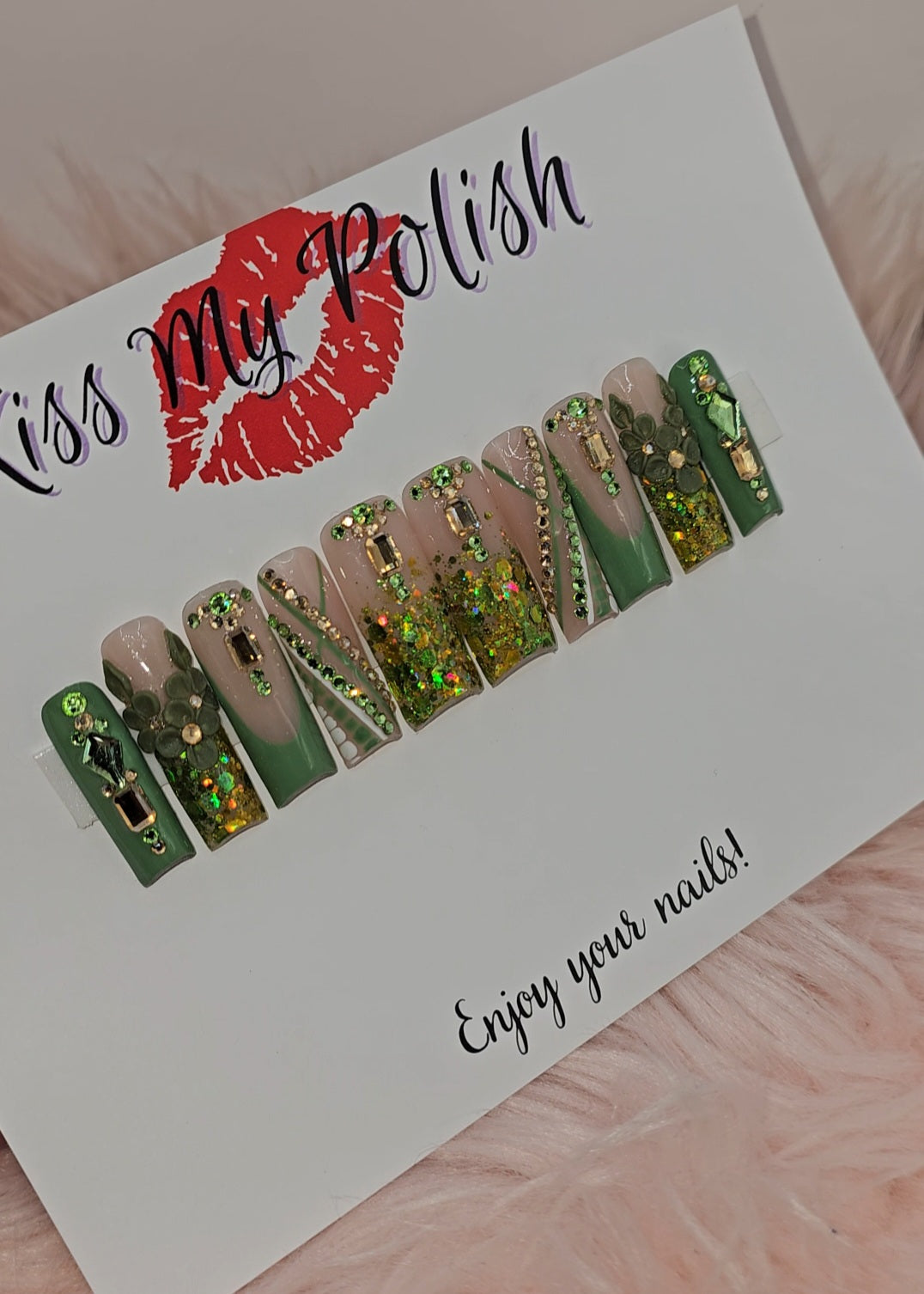 Get trendy with Goddess - press on nails available at Kiss My Polish.