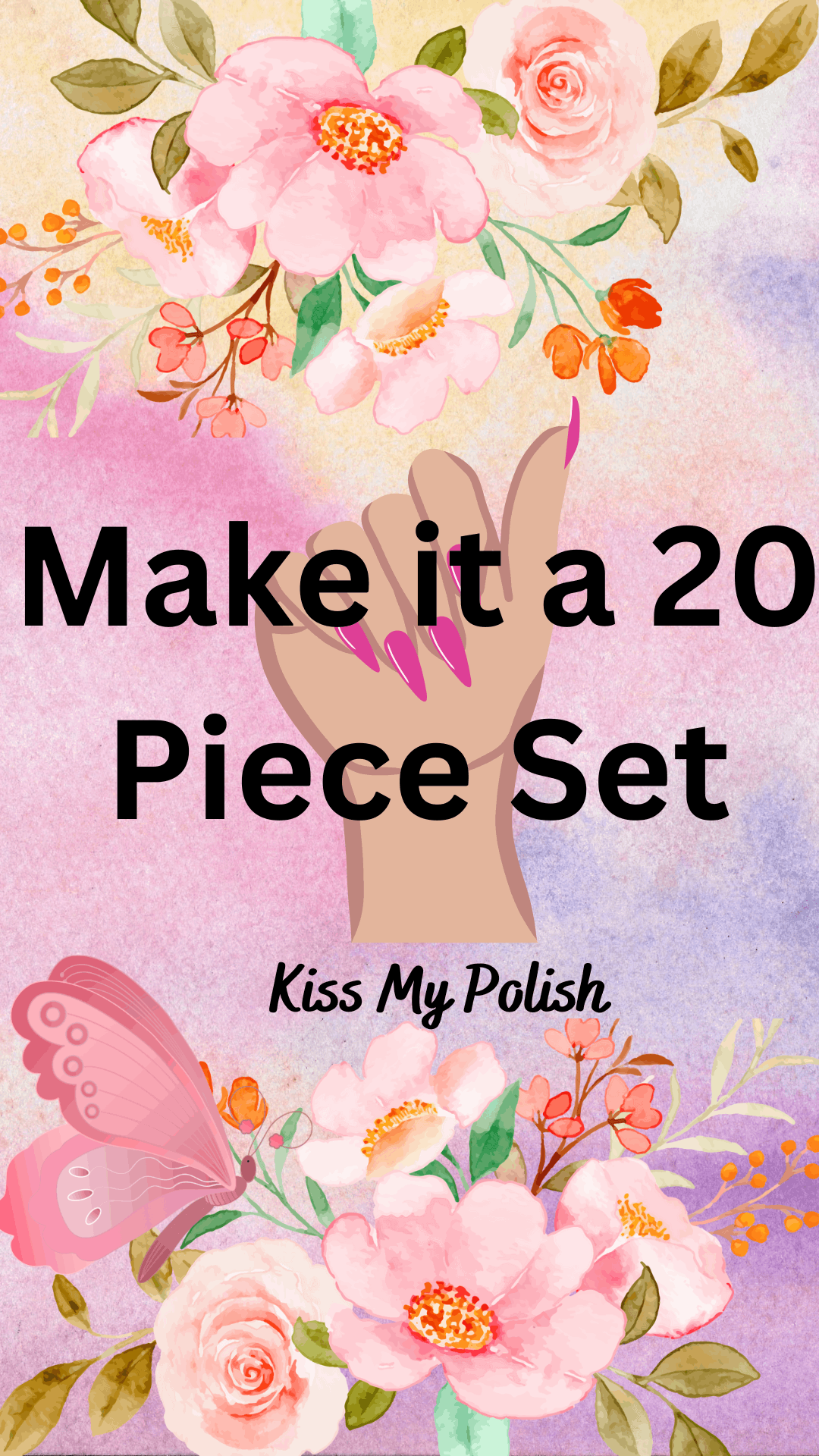 Get trendy with Make it a 20 piece -  available at Kiss My Polish.