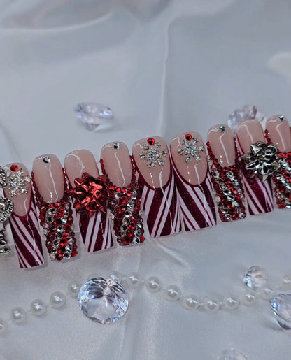 Candy Cane Glam ( Ready To Ship, Size: Large)