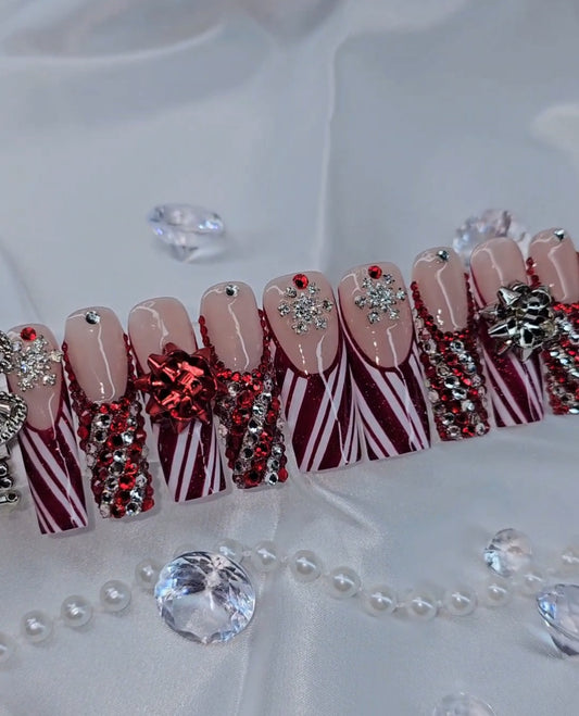 Candy Cane Glam ( Ready To Ship, Size: Large)