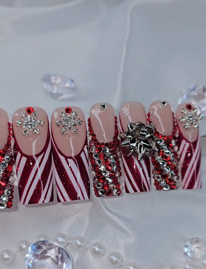 Candy Cane Glam ( Ready To Ship, Size: Large)