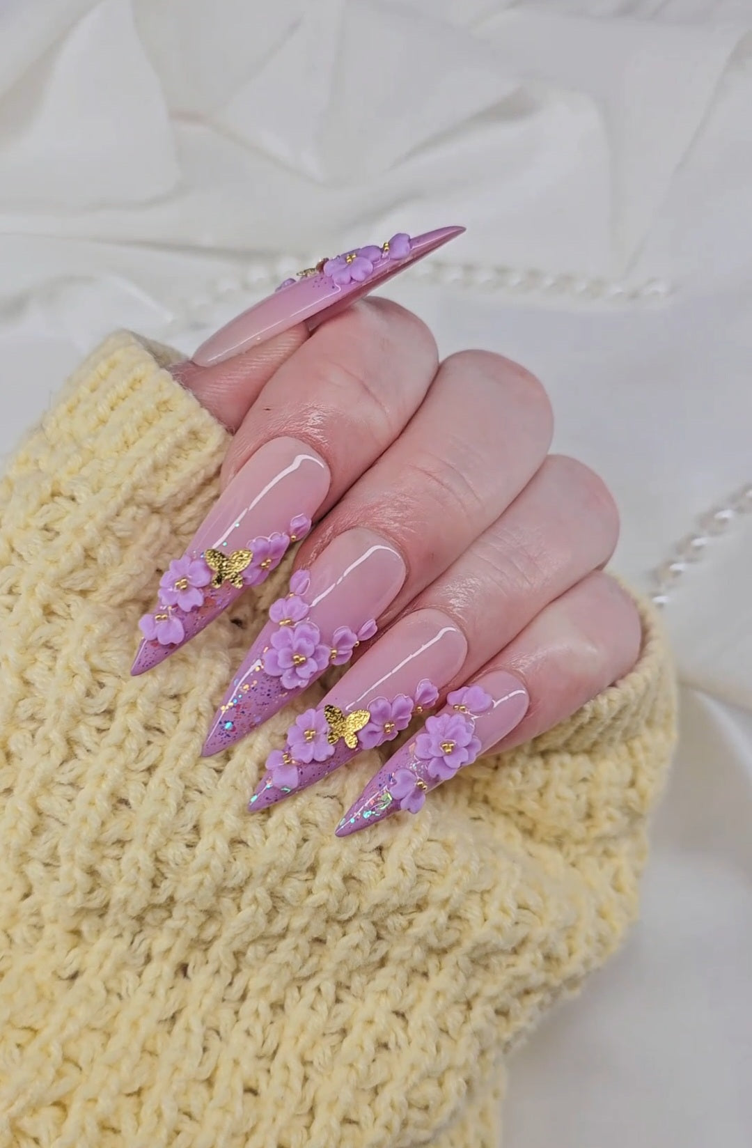Lavendar 3D Floral
