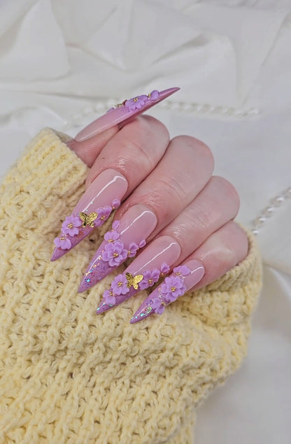 Lavendar 3D Floral