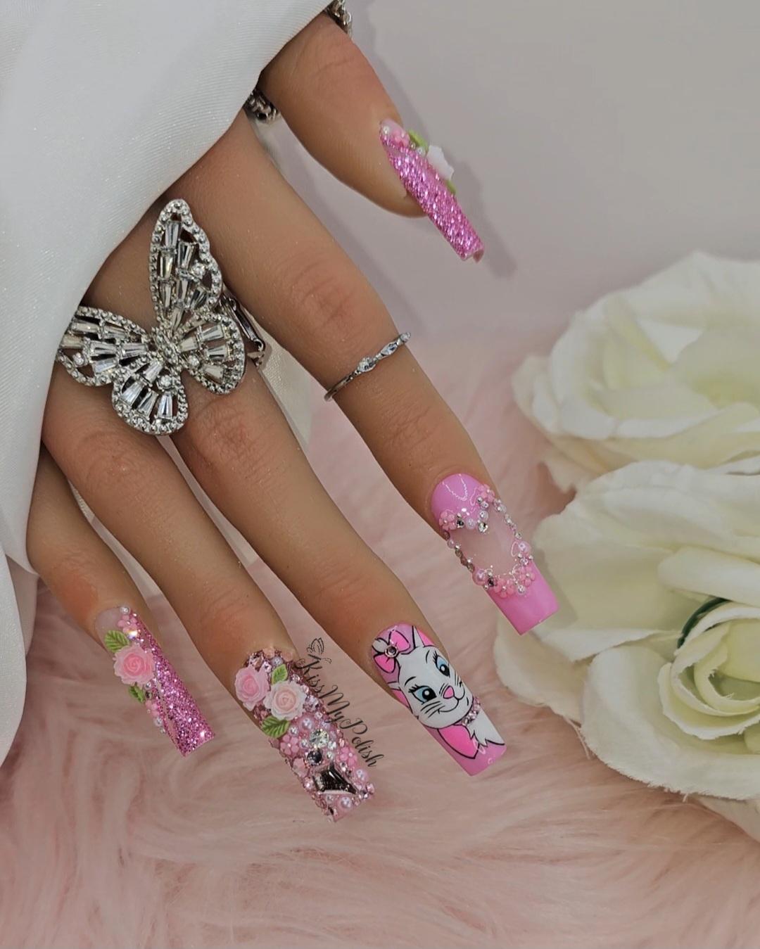 Get trendy with Marie - press on nails available at Kiss My Polish.