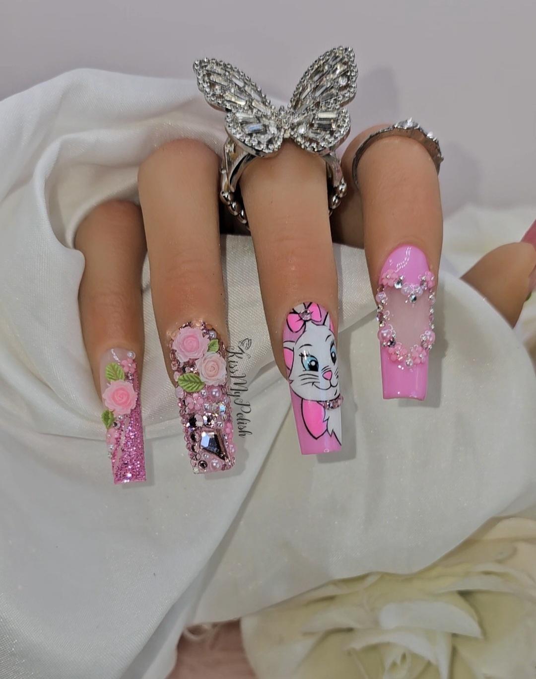 Get trendy with Marie - press on nails available at Kiss My Polish.